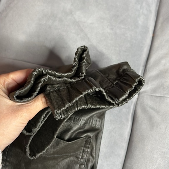 Bevy Flog Stylish Black Faux Leather Joggers size 25 - Picture 15 of 15